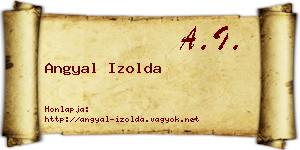 Angyal Izolda névjegykártya